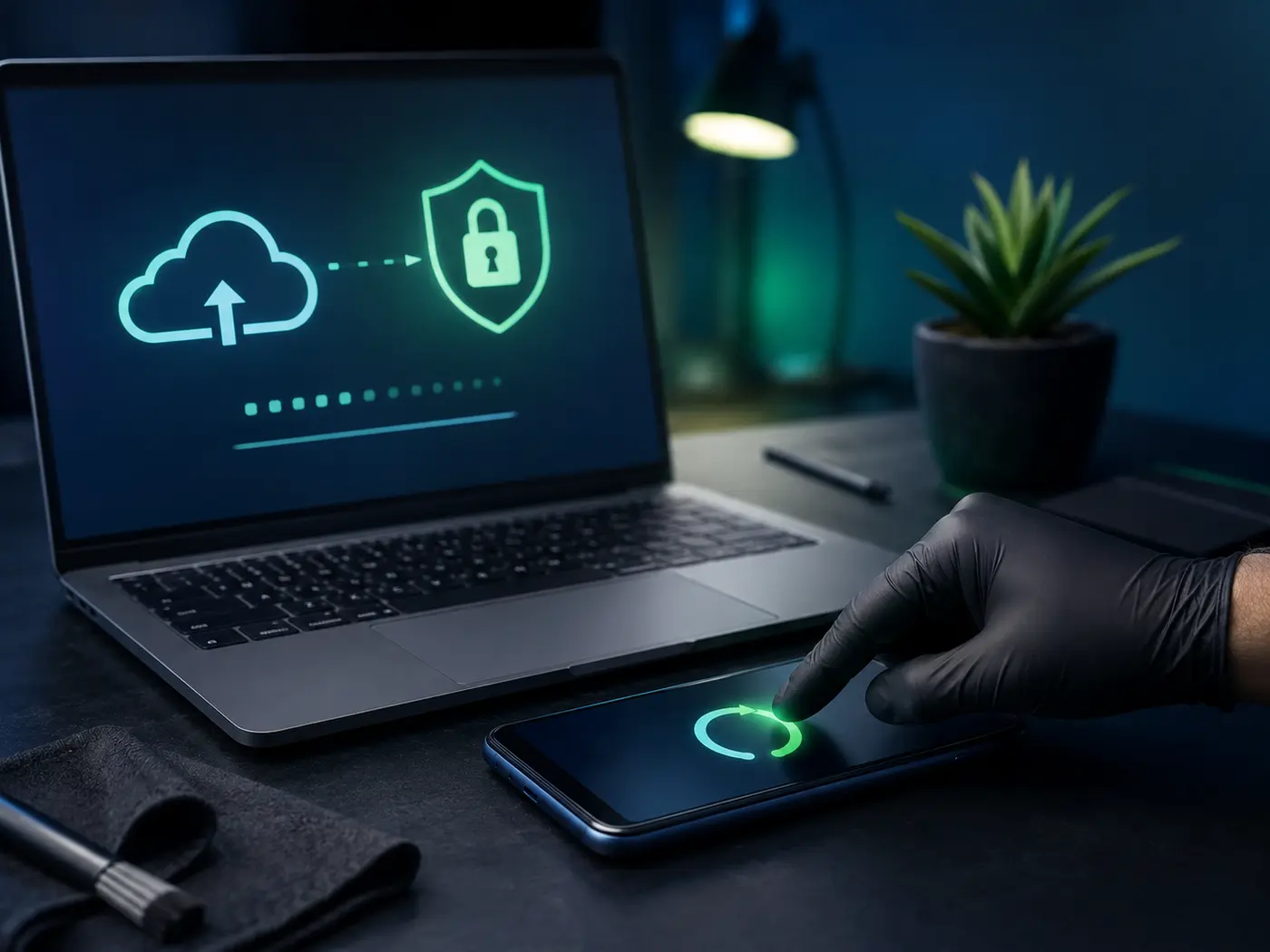Secure phone backup and factory reset before selling